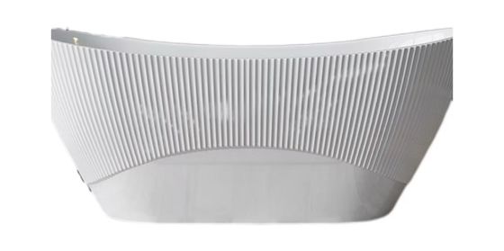 Stain Resistant Bathroom Acrylic Slipper Bathtub Freestanding Soaking White Custom