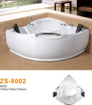 High Efficiency Acrylic Freestanding Jetted Tub For Luxury Villas Boutique Hotels Easy Clean