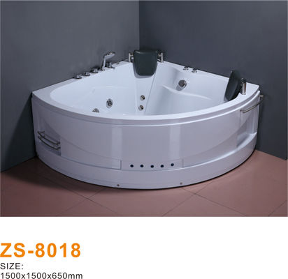 Sleek Acrylic Freestanding Combination Tub With Air & Water Jets For High-End Bathroom Renovations