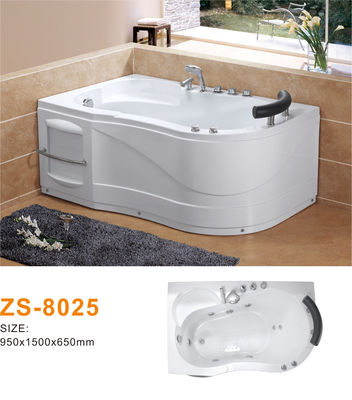 New Arrival Acrylic Freestanding Whirlpool Bathtub Ergonomic Design Built-In Heater