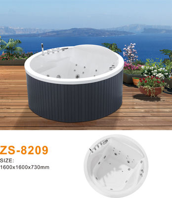 Elegant Acrylic Freestanding Spa Jacuzzi with Waterfall Faucet and Aromatherapy in Luxury Homes & Resorts