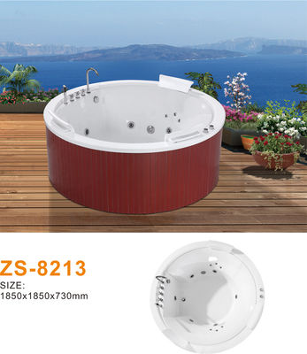 Elegant Acrylic Freestanding Spa Jacuzzi with Waterfall Faucet and Aromatherapy in Luxury Homes & Resorts