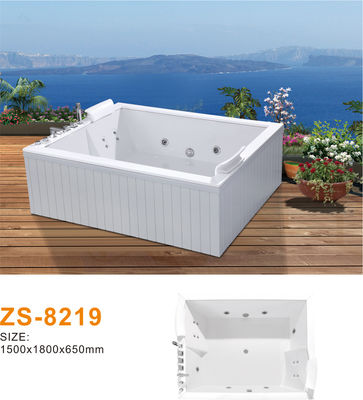 Sleek Acrylic Freestanding Whirlpool Tub Bathroom Multi-Functional Control System