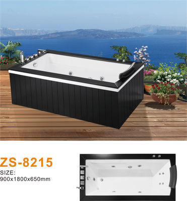 Sleek Acrylic Freestanding Whirlpool Tub Bathroom Multi-Functional Control System