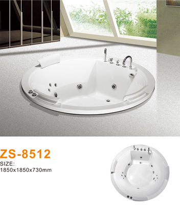 Luxury Boutique Hotel Acrylic Freestanding Whirlpool Bathtub with Integrated Bluetooth Sound System