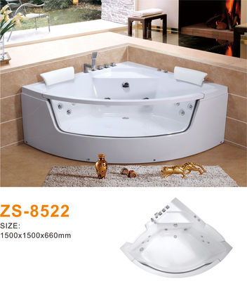 Luxury Boutique Hotel Acrylic Freestanding Whirlpool Bathtub With Integrated Bluetooth Sound System