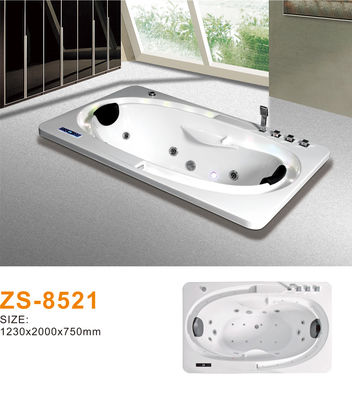 Luxury Boutique Hotel Acrylic Freestanding Whirlpool Bathtub With Integrated Bluetooth Sound System