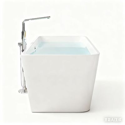 Freestanding Acrylic Slipper Bathtub with 5-year Warranty, Easy Cleaning and Customizable Design for Modern Bathrooms
