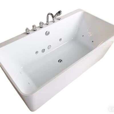 Acrylic Freestanding Bathtub with Anti-slip Bottom 5-year Structural Warranty and 2-year Surface Warranty