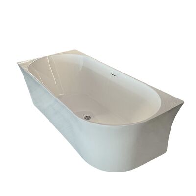 High-Quality Acrylic Free Standing Bathtub with Reinforced Fiberglass Layers and 5-Year Structural Warranty