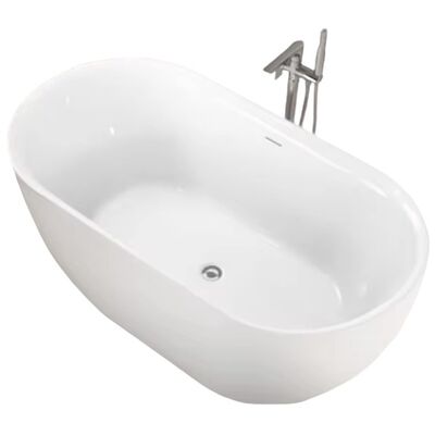 1500x750x720mm Acrylic Free Standing Bathtub with Seamless Bonding and 5-Year Warranty for Luxury Bathrooms