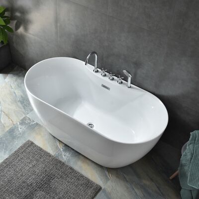 Customizable Acrylic Free Standing Bathtubs designed with modern style durable acrylic and suitable for hotel and home bathroom