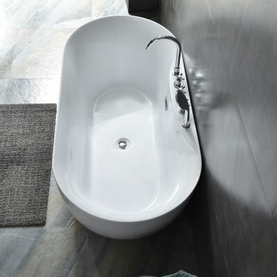 Customizable Acrylic Free Standing Bathtubs designed with modern style durable acrylic and suitable for hotel and home bathroom