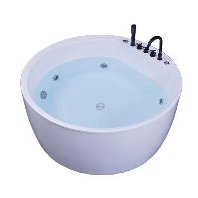 Modern 1500x750x720mm Acrylic Freestanding Bathtub with Whirlpool Massage and Seamless Bonding
