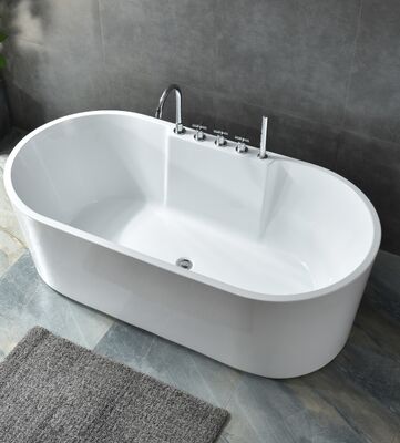 Customizable Modern Design Durable Acrylic Free Standing Bathtub for Hotel and Home Bathrooms