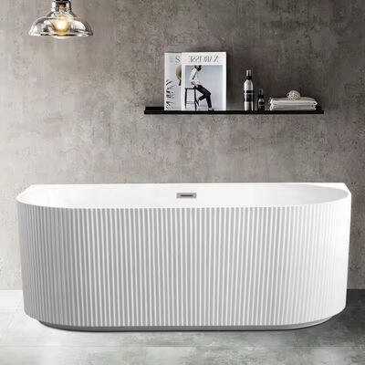 1500x750x720mm Acrylic Free Standing Bathtub with Multi-layer Composite and Anti-slip Bottom for Safety