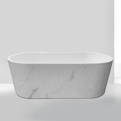 Elegant Acrylic Free Standing Bathtubs crafted from acrylic with fiberglass reinforcement offering easy maintenance and superior durability
