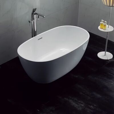 Durable Acrylic Free Standing Bathtub with Fiberglass Reinforcement Seamless Bonding and Anti-Slip Treatment