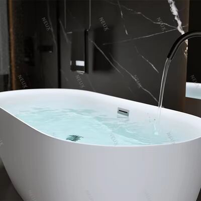 Elegant Acrylic Free Standing Bathtub with Heat Retention, Easy Maintenance, and Customizable Size for Homes and Hotels