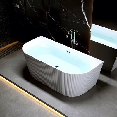 Acrylic Free Standing Bathtub with Custom Sizes Simple Installation and Excellent Heat Retention for Hotels and Homes