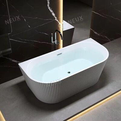 Acrylic Free Standing Bathtub with Custom Sizes Simple Installation and Excellent Heat Retention for Hotels and Homes