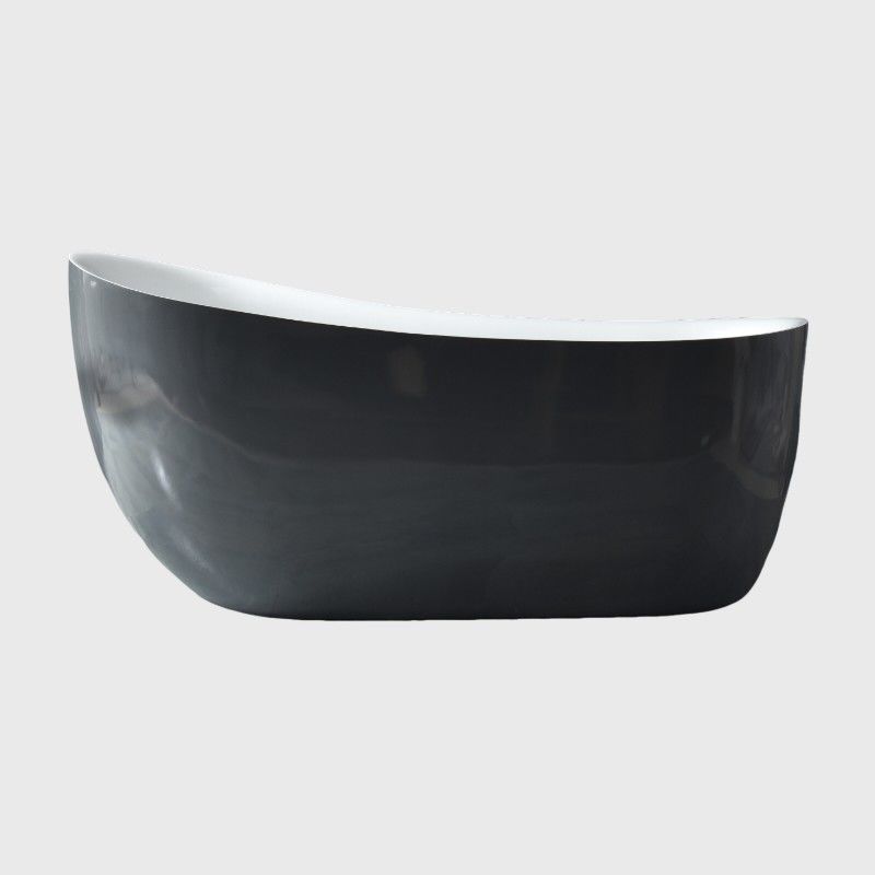 Freestanding Corner Soaking Bathtub White Acrylic Wall Type With Overflow Drainer