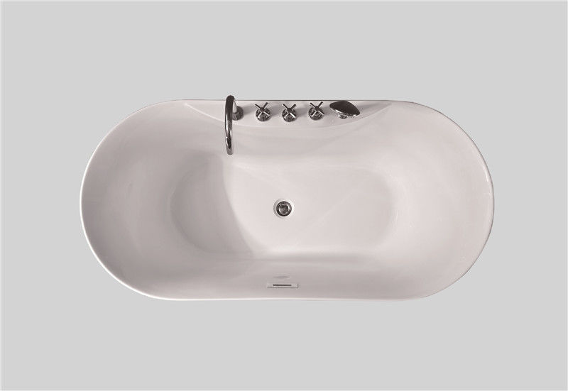 ODM Fiberglass Acrylic Back To Wall Freestanding Bath Slipper for Adult
