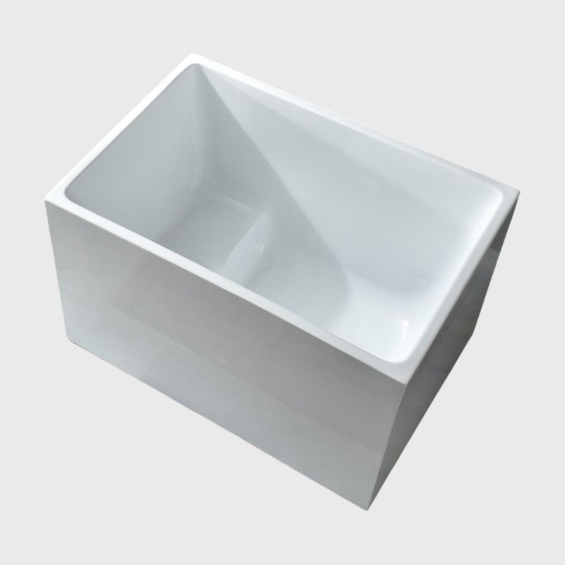 Mini Acrylic Ese Deep Bubble Spa Back To Wall Bathtubs For Small Home