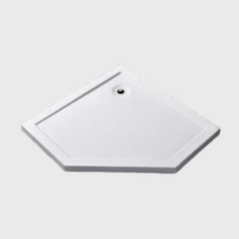 Alkali Free Fiberglass Slate Shower Tray Base Solid Surface Shower Pans For Bathroom