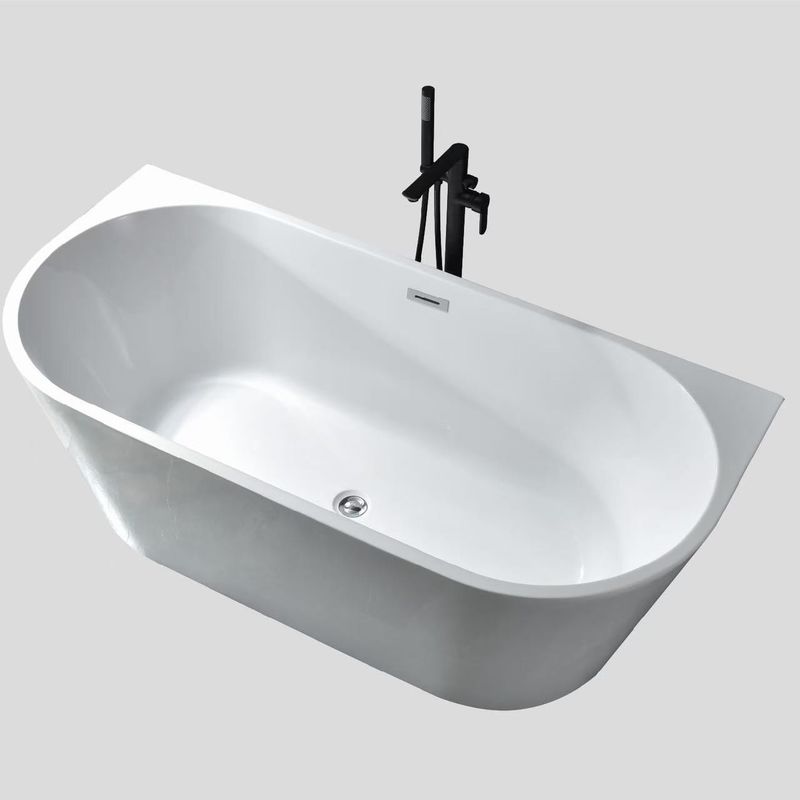 ODM 60 X 42 Fiberglass Acrylic Drop In Bathtubs Deep Soaking High Gloss