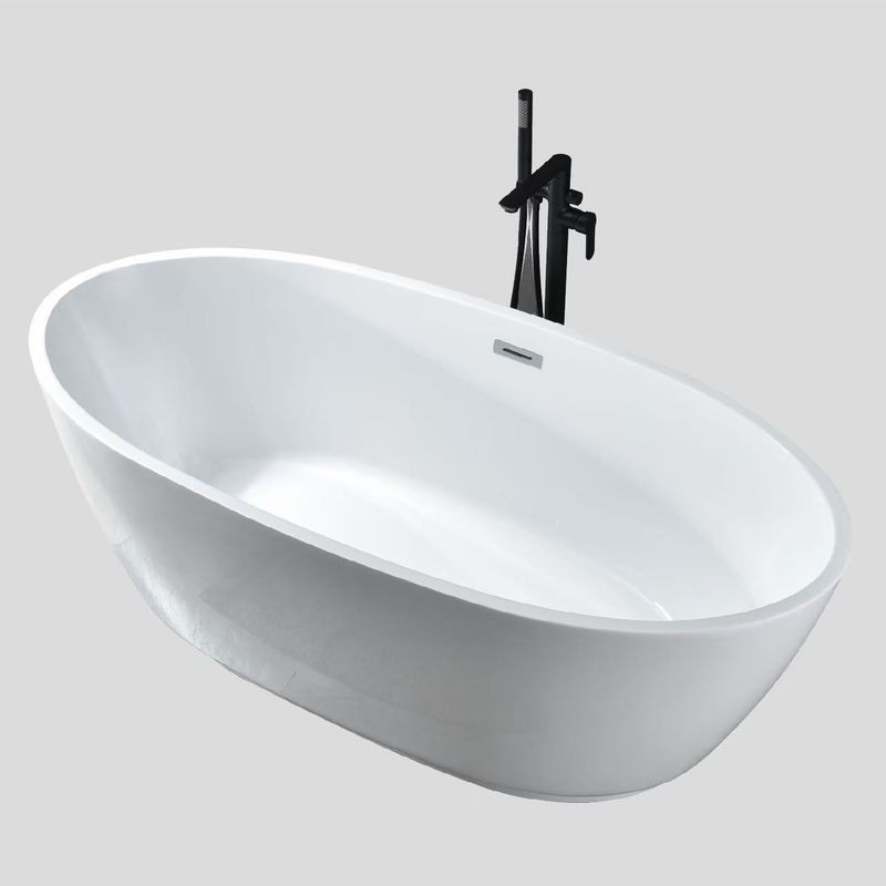 1700mm Eco Acrylic Dropin Bathtubs Alcove Ant Slip Personalised