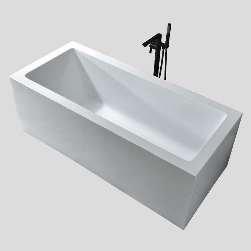 Small Heat Retention Acrylic Free Standing Bathtubs Deck Mount Modern 1600mm