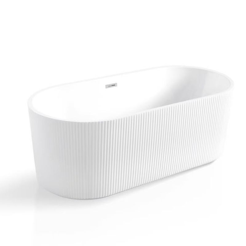 Seamless Bonding White Acrylic Alcove Bathtub Free Standing 72x42