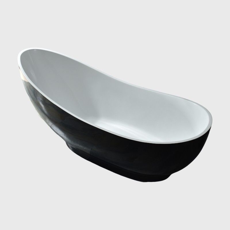Floor Mounted Seamless Black Corner Bathtub 60 X 30 Whirlpool Tub ODM