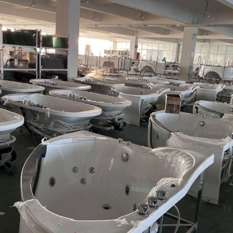 Corner Drop In Soaking Jacuzzi Bathtubs Acrylic Whirlpool For Hotels Villa