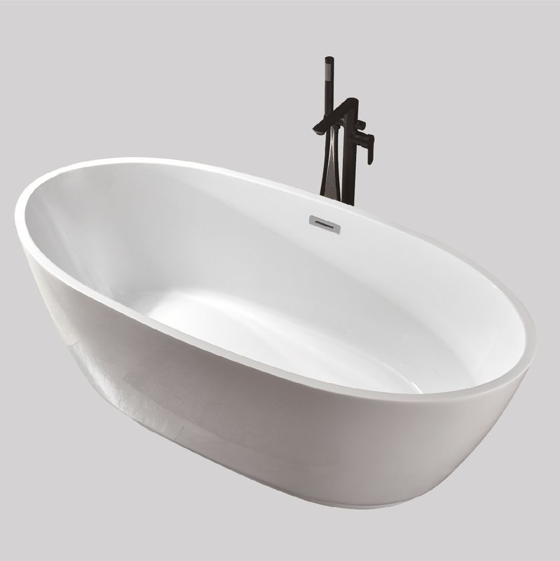 SGS Certificated 1400mm Acrylic Free Standing Bathtubs Spa Style