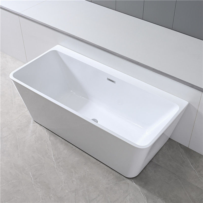 Egg Shaped Acrylic Bathroom Freestanding Bath Tub High Glossy 1600