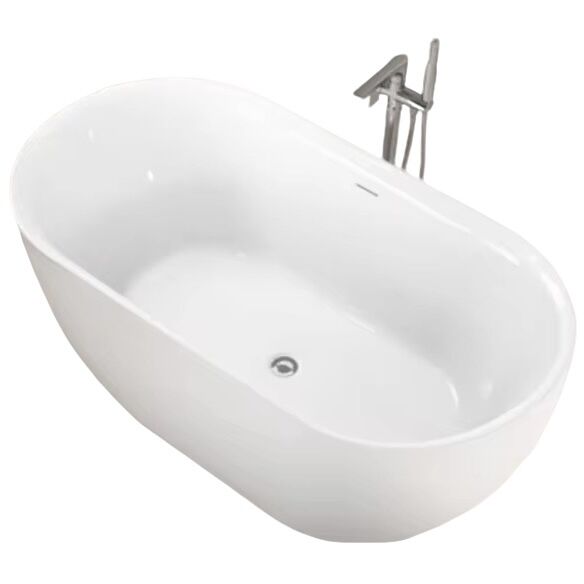 1500x750x720mm Acrylic Free Standing Bathtub with Seamless Bonding and 5-Year Warranty for Luxury Bathrooms