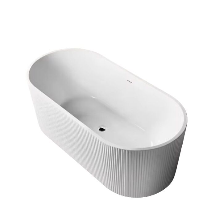 1700mm Length Acrylic Free Standing Bathtub with Seamless Bonding and 5-Year Warranty for Hotels and Villas