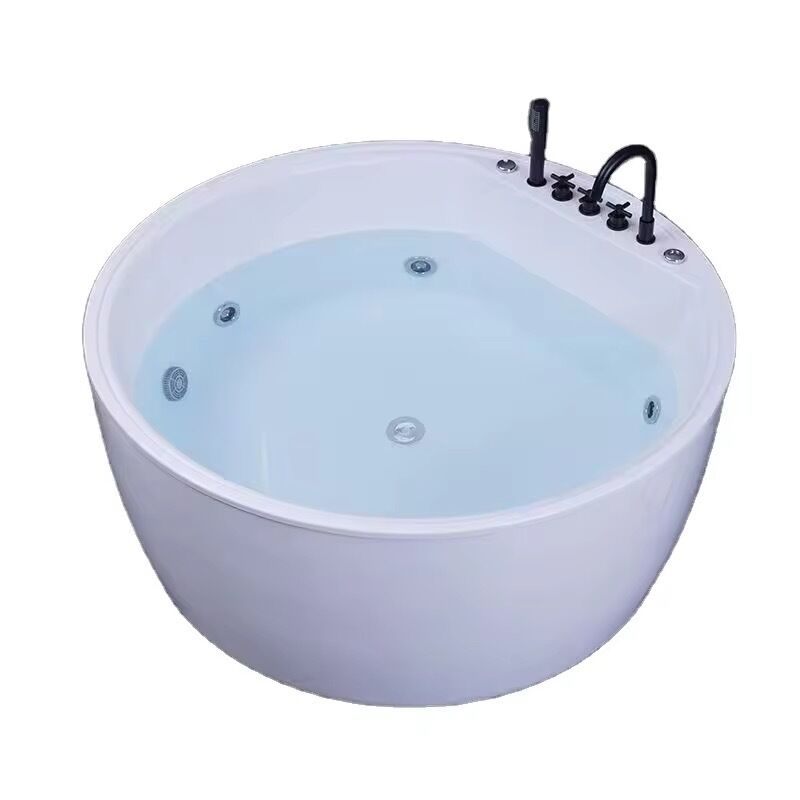 Modern 1500x750x720mm Acrylic Freestanding Bathtub with Whirlpool Massage and Seamless Bonding