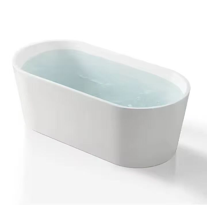 Easy Maintenance Long Lasting Acrylic Free Standing Bathtub for Comfortable Soaking and Modern Bathroom Design