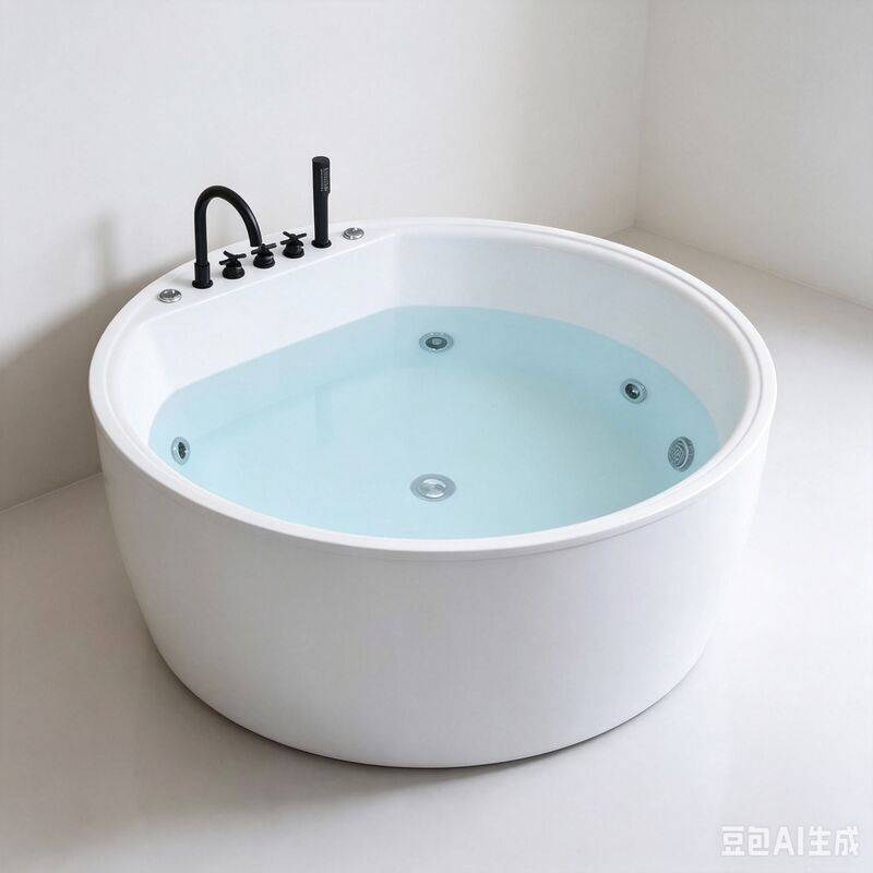 Customizable Acrylic Free Standing Bathtub with Seamless Bonding and Smooth Surface for Modern Bathrooms