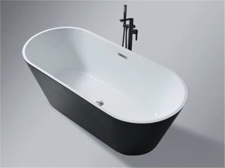 Acrylic Free Standing Bathtubs with Seamless Bonding and Anti Slip Treatment for Hotels Homes and Beauty Salons