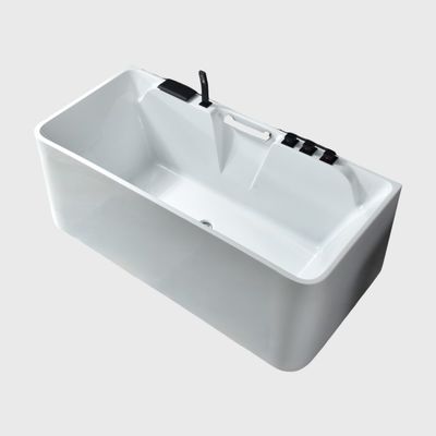 Temporain 1600 mm Retour à la paroi salle de bain de freestanding baignoires en acrylique OEM
