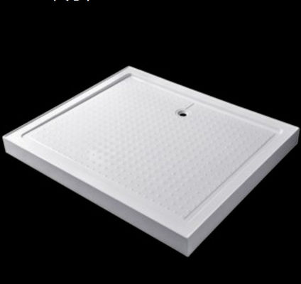 Hoogwaardige hoek drainer douchebak rechthoekige witte acryl douche basis