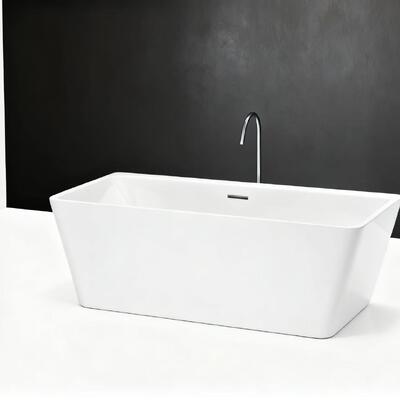 High-quality Acrylic Free Standing Bathtub with 1500x750x720mm Size and 5-Year Structural Warranty