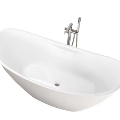 Banheira de banho de acrílico branco 1700x750x720mm com ligação sem costura para casa e hotel