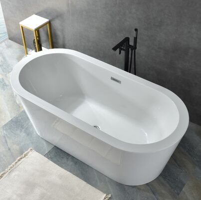 Modern Customizable Colors Durable Acrylic Free Standing Bathtub for Hotel and Home Bathroom