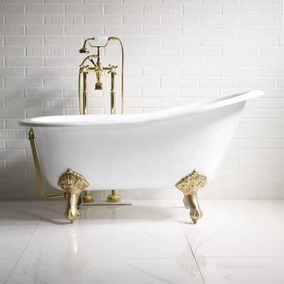 Acrylic Free Standing Bathtubs với kết nối liền mạch đa lớp cấu trúc tổng hợp và tùy chỉnh tùy chọn lắp đặt